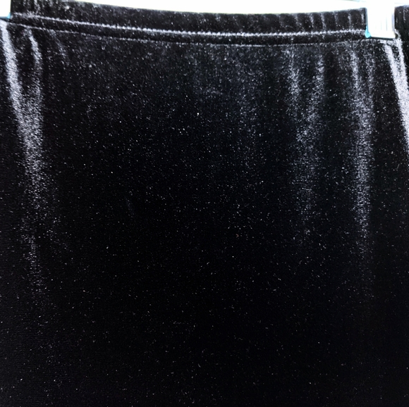Vtg Black Velvet Party Skirt. Pink Art Deco Sparkle. XS fit. Md in Canada. HP! - Picture 10 of 16